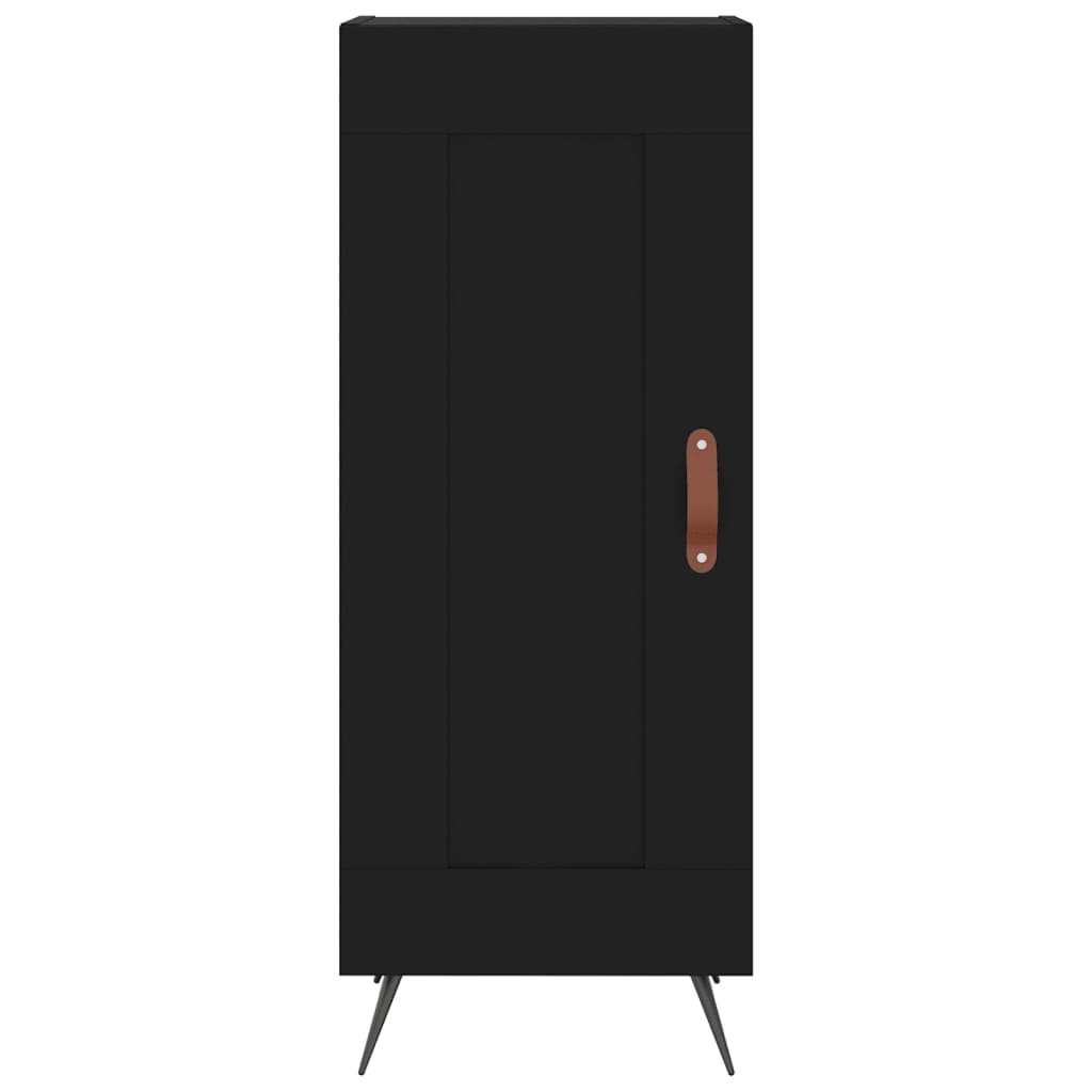 VidaXL Dressoir 34,5x34x90 cm bewerkt hout zwart