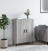 VidaXL Dressoir 69,5x34x90 cm bewerkt hout grijs sonoma eikenkleurig