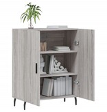 VidaXL Dressoir 69,5x34x90 cm bewerkt hout grijs sonoma eikenkleurig