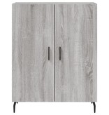 VidaXL Dressoir 69,5x34x90 cm bewerkt hout grijs sonoma eikenkleurig