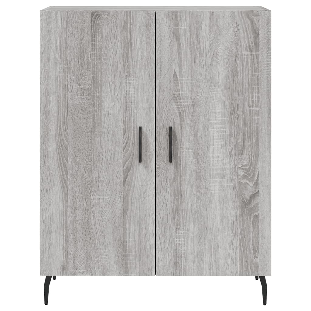 VidaXL Dressoir 69,5x34x90 cm bewerkt hout grijs sonoma eikenkleurig