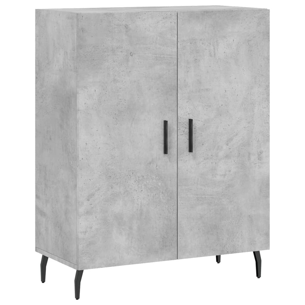 VidaXL Dressoir 69,5x34x90 cm bewerkt hout betongrijs