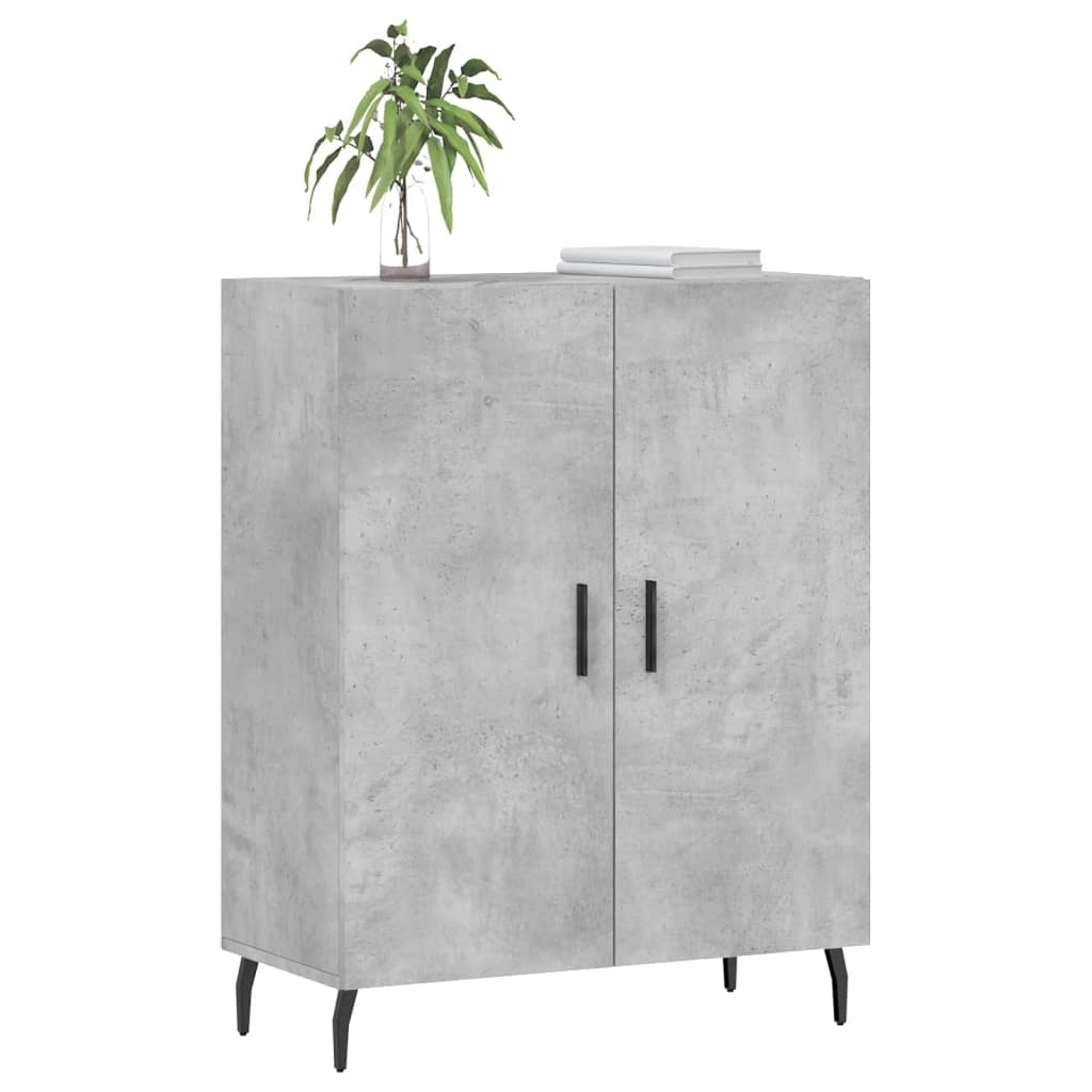 VidaXL Dressoir 69,5x34x90 cm bewerkt hout betongrijs