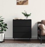 VidaXL Dressoir 60x35x70 cm bewerkt hout zwart
