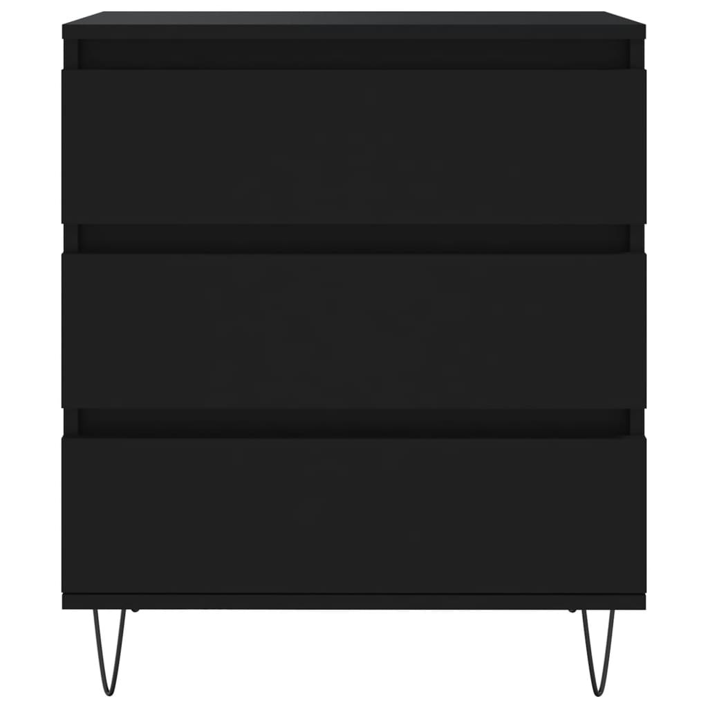 VidaXL Dressoir 60x35x70 cm bewerkt hout zwart