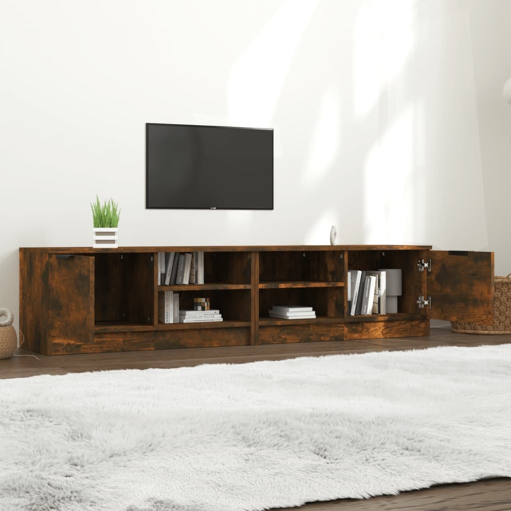 VidaXL Tv-meubelen 2 st 80x35x36,5cm bewerkt hout gerookt eikenkleurig