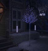 VidaXL Kerstboom 600 LED's blauw licht kersenbloesem 300 cm
