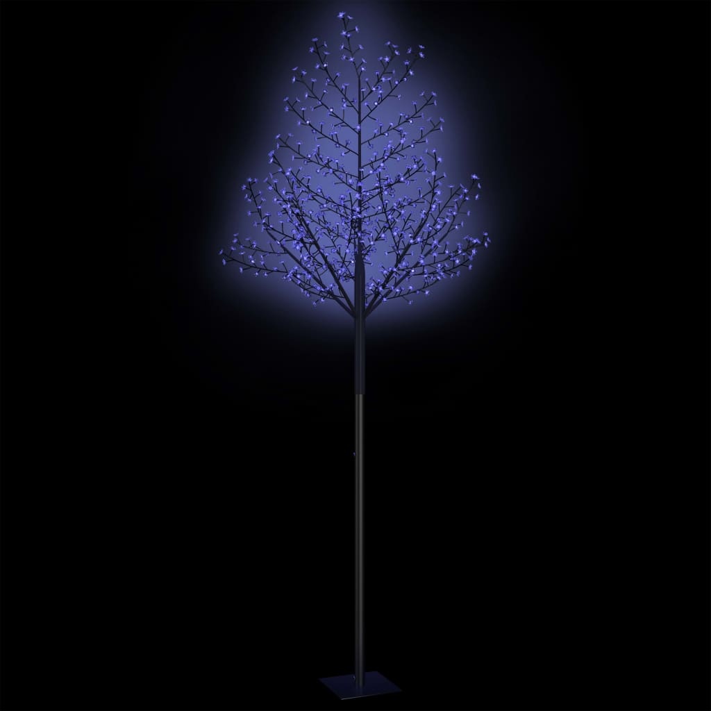 VidaXL Kerstboom 600 LED's blauw licht kersenbloesem 300 cm