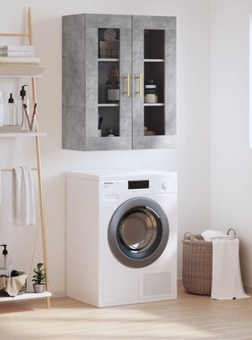 VidaXL Hangkast 69,5x34x90 cm betongrijs