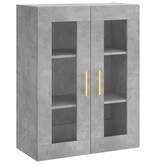 VidaXL Hangkast 69,5x34x90 cm betongrijs