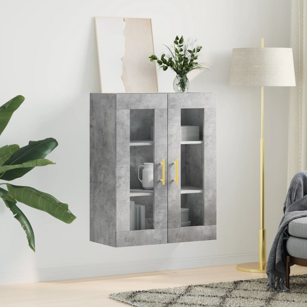 VidaXL Hangkast 69,5x34x90 cm betongrijs