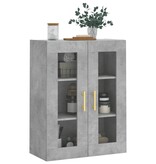 VidaXL Hangkast 69,5x34x90 cm betongrijs