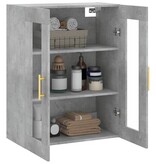 VidaXL Hangkast 69,5x34x90 cm betongrijs