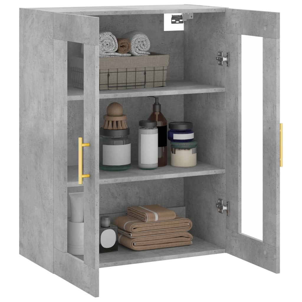 VidaXL Hangkast 69,5x34x90 cm betongrijs