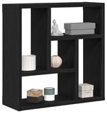 VidaXL Wandplank 45x16x45 cm spaanplaat zwart eikenkleurig