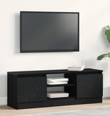 VidaXL Tv-meubel 102x30x36 cm spaanplaat zwart eikenkleurig