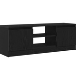 VidaXL Tv-meubel 102x30x36 cm spaanplaat zwart eikenkleurig
