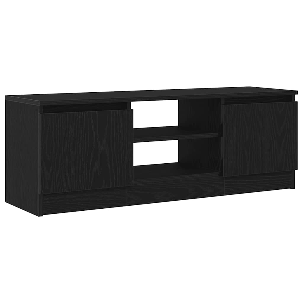 VidaXL Tv-meubel 102x30x36 cm spaanplaat zwart eikenkleurig