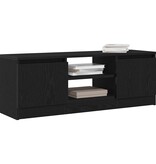 VidaXL Tv-meubel 102x30x36 cm spaanplaat zwart eikenkleurig