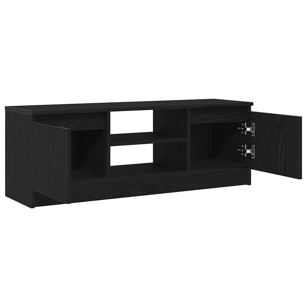 VidaXL Tv-meubel 102x30x36 cm spaanplaat zwart eikenkleurig