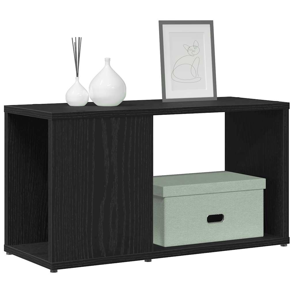 VidaXL Tv-meubel 60x24x32 cm spaanplaat zwart eikenkleurig