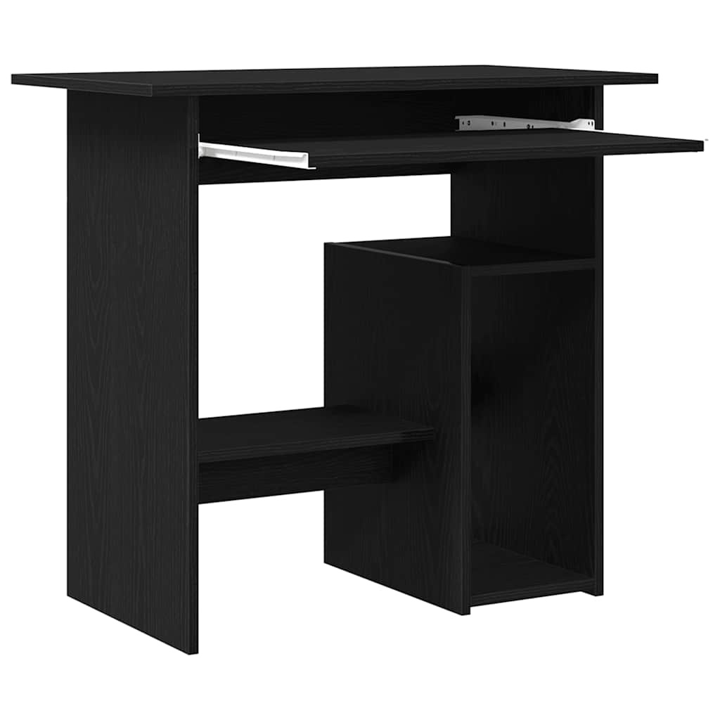 VidaXL Bureau 80x45x74 cm spaanplaat zwart eikenkleurig