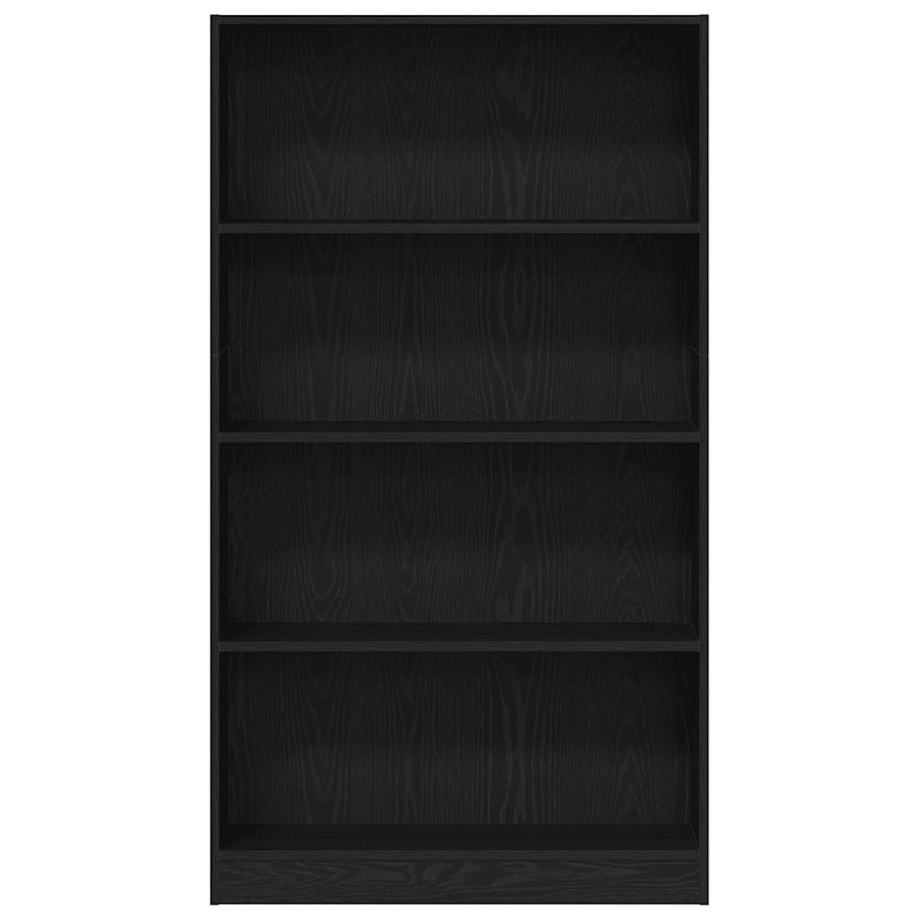 VidaXL Boekenkast 4-laags 80x24x143 cm spaanplaat zwart eikenkleurig