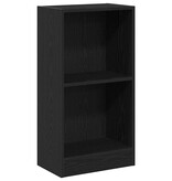 VidaXL Boekenkast 40x24x76 cm spaanplaat zwart eikenkleurig