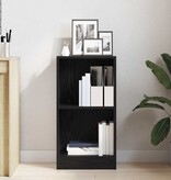VidaXL Boekenkast 40x24x76 cm spaanplaat zwart eikenkleurig