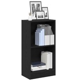 VidaXL Boekenkast 40x24x76 cm spaanplaat zwart eikenkleurig