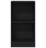 VidaXL Boekenkast 40x24x76 cm spaanplaat zwart eikenkleurig