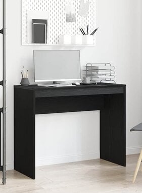 VidaXL Bureau 90x40x72 cm spaanplaat zwart eikenkleurig