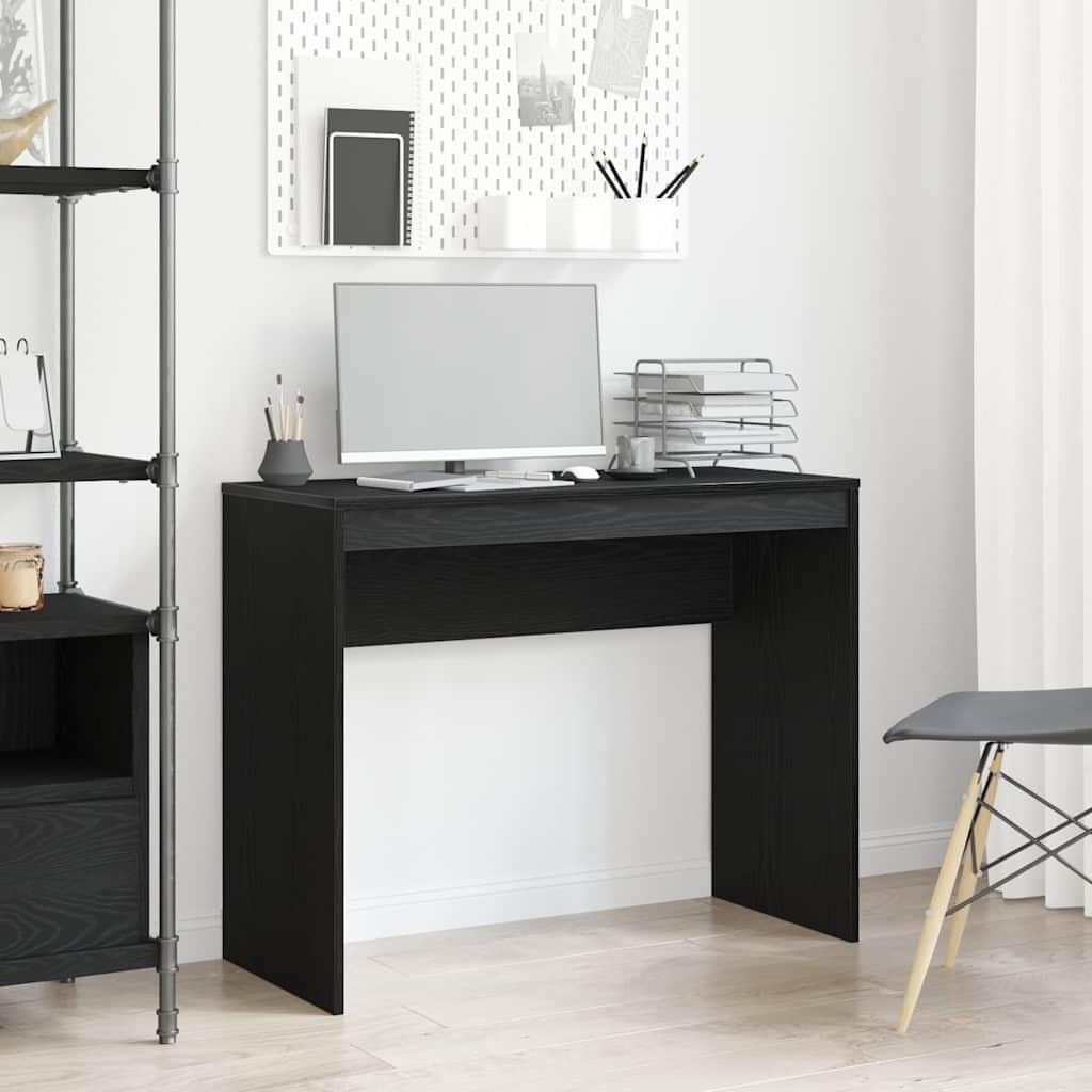 VidaXL Bureau 90x40x72 cm spaanplaat zwart eikenkleurig