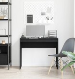 VidaXL Bureau 90x40x72 cm spaanplaat zwart eikenkleurig