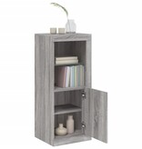 VidaXL Dressoir met LED-verlichting 41x37x100 cm grijs sonoma eiken
