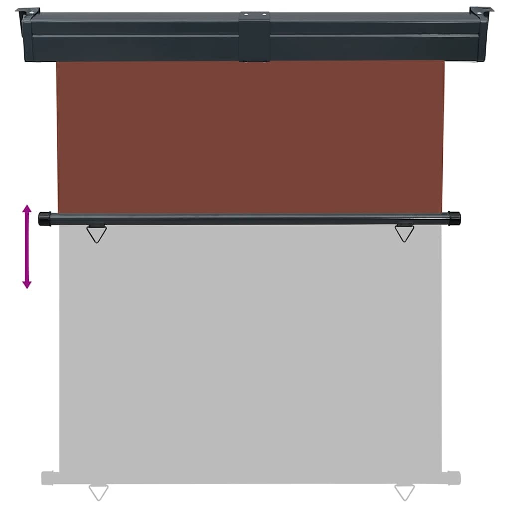 VidaXL Balkonscherm 175x250 cm bruin
