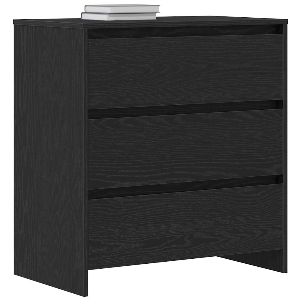 VidaXL Dressoir 70x41x75 cm bewerkt hout zwart eikenkleur