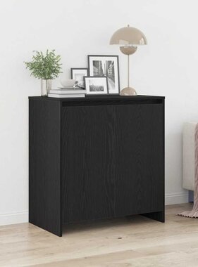 VidaXL Dressoir 70x41x75 cm bewerkt hout zwart eikenkleur