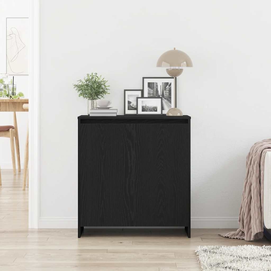 VidaXL Dressoir 70x41x75 cm bewerkt hout zwart eikenkleur
