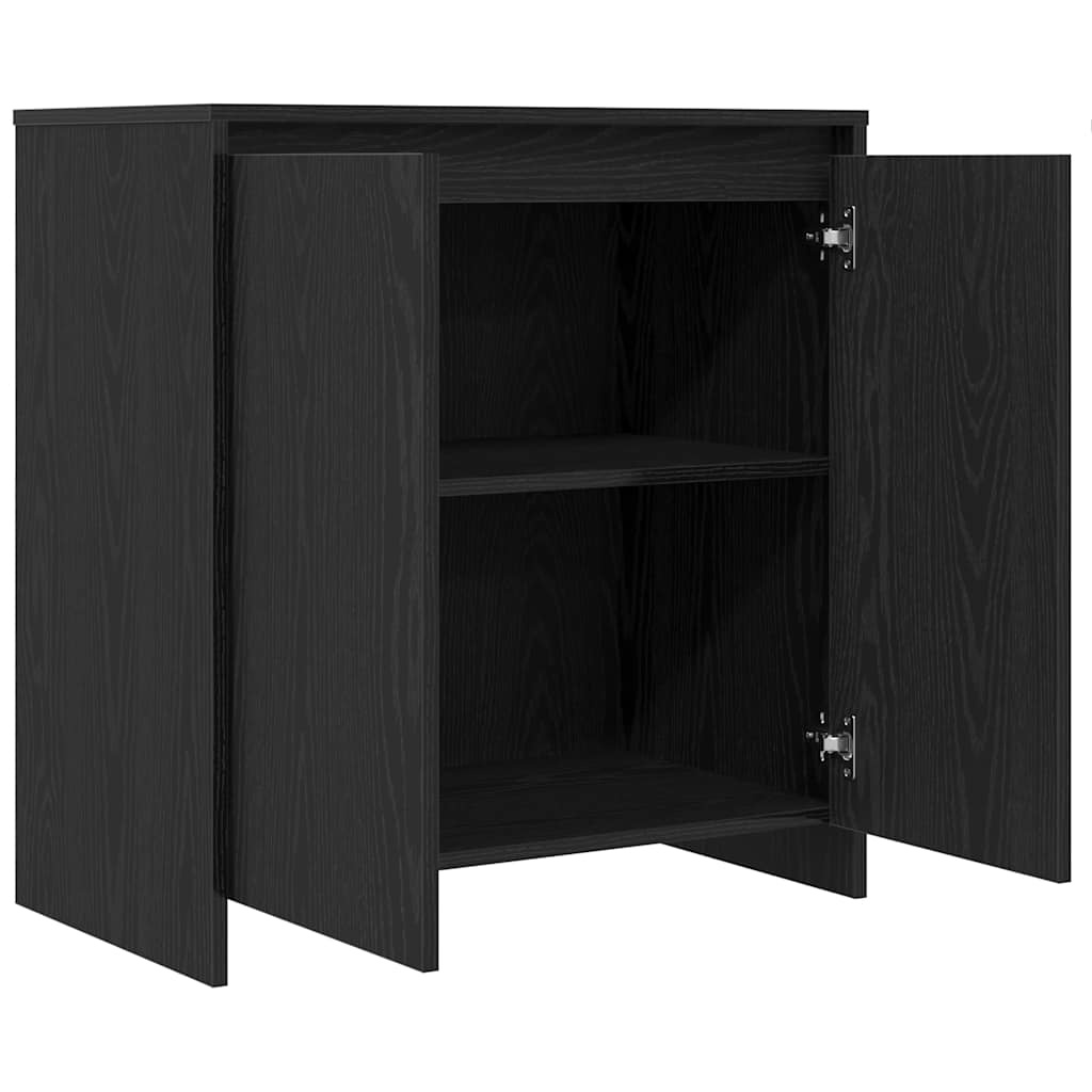 VidaXL Dressoir 70x41x75 cm bewerkt hout zwart eikenkleur