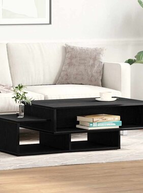 VidaXL Salontafel 105x55x32 cm bewerkt hout zwart eikenkleur