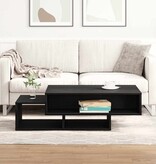 VidaXL Salontafel 105x55x32 cm bewerkt hout zwart eikenkleur