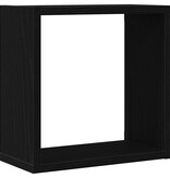 VidaXL Wandschappen kubus 6 st 30x15x30 cm bewerkt hout zwart eiken