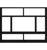 VidaXL Wandschap 75x16x55 cm bewerkt hout zwart eikenkleur