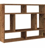 VidaXL Wandschap 75x16x55 cm bewerkt hout oud houtkleurig