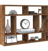 VidaXL Wandschap 75x16x55 cm bewerkt hout oud houtkleurig