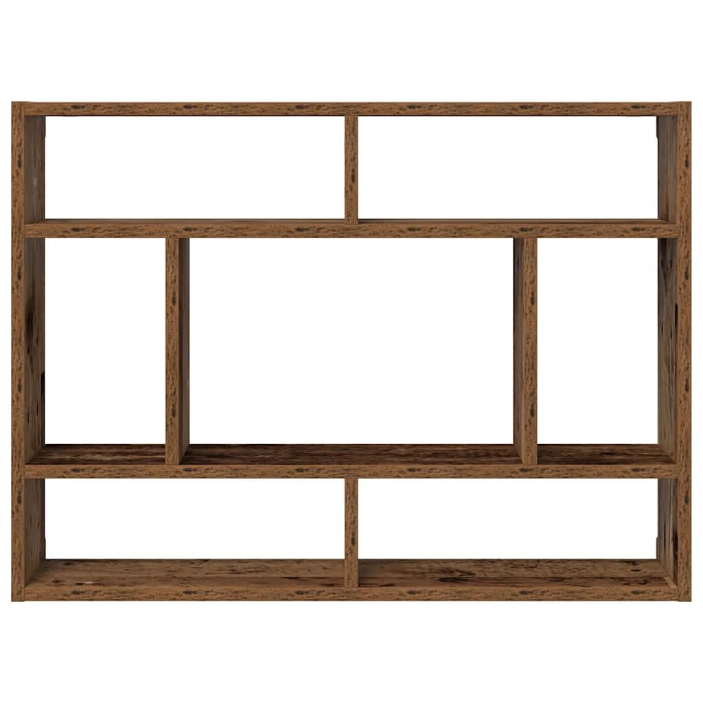 VidaXL Wandschap 75x16x55 cm bewerkt hout oud houtkleurig