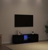 VidaXL Tv-meubel met LED 120x30x36 cm bewerkt hout zwart eiken