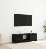 VidaXL Tv-meubel met LED 120x30x36 cm bewerkt hout zwart eiken