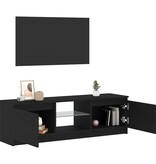 VidaXL Tv-meubel met LED 120x30x36 cm bewerkt hout zwart eiken